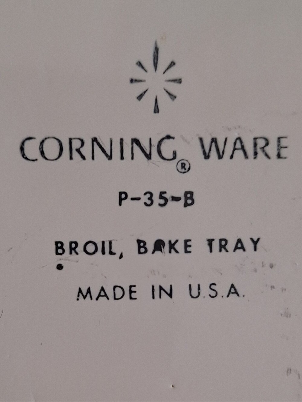 Corningware White Tray with Cornflower Blue Pattern . - Picture 2 of 11
